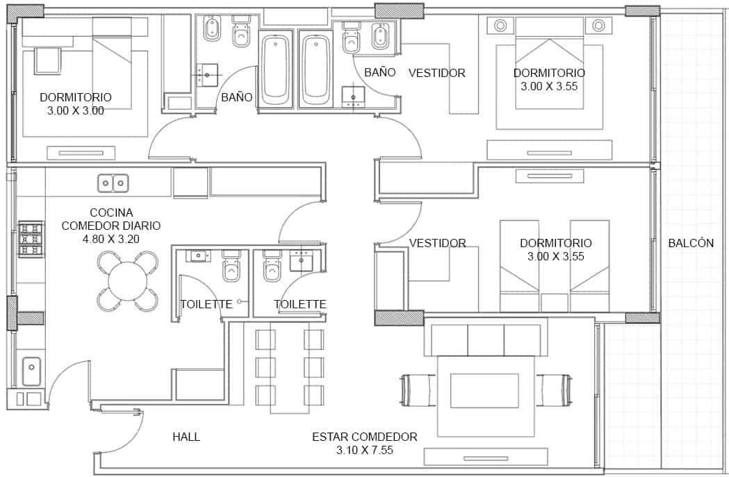 WH Coghlan Estudios plano
